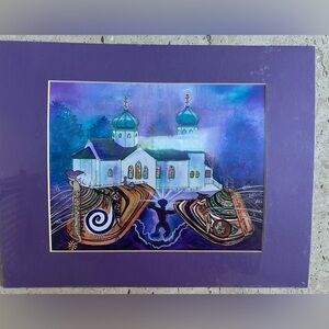 Helen Simeonoff “Kodiak Russian Orthodox Church with Alutiiq Brentwood Hats”